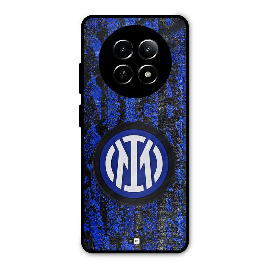 Inter Milan Texture Metal Back Case for Realme Narzo N65