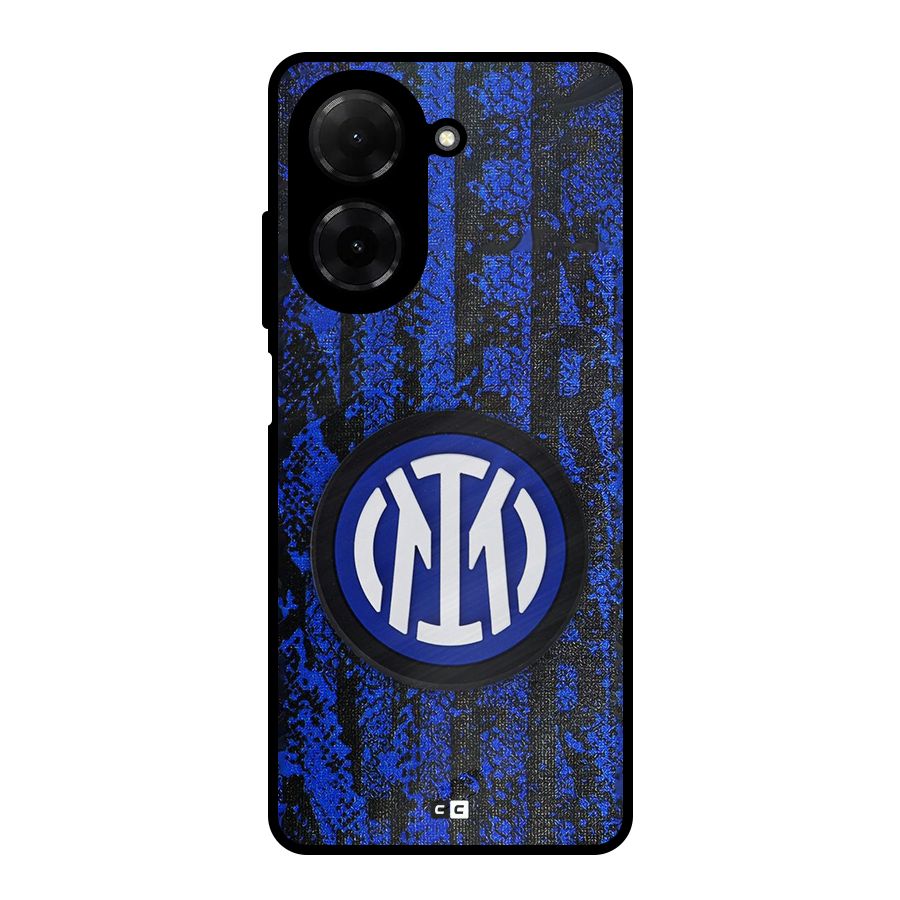 Inter Milan Texture Metal Back Case for Redmi A5 4G