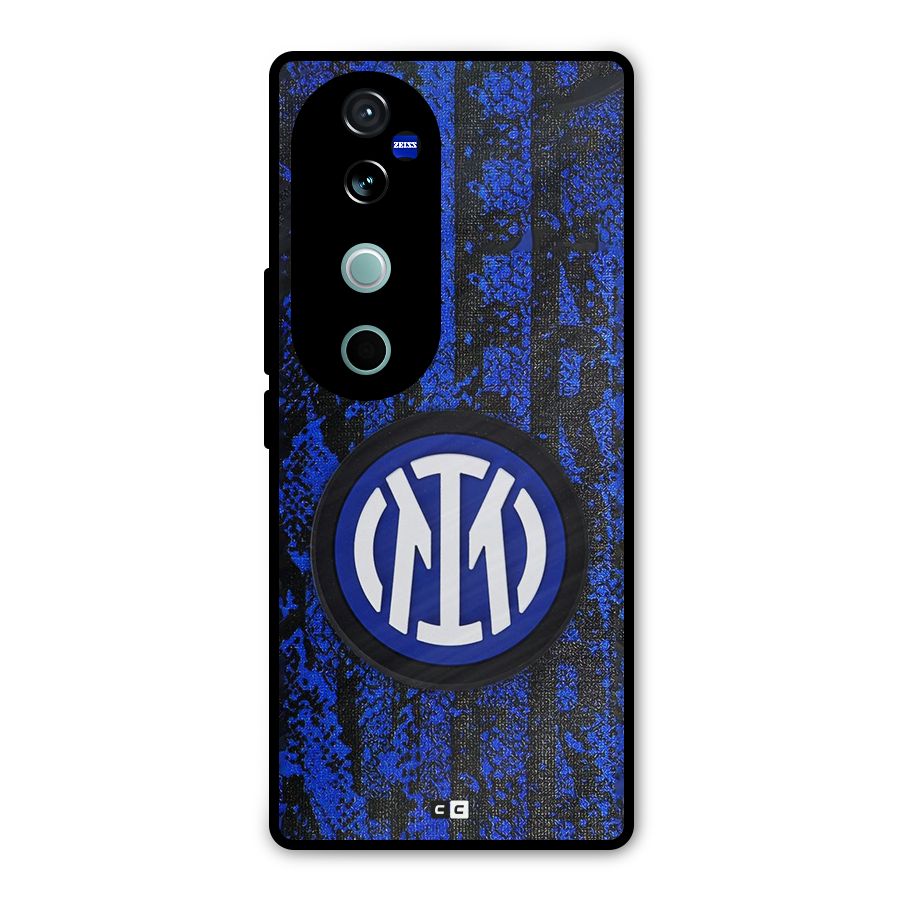 Inter Milan Texture Metal Back Case for Vivo V40