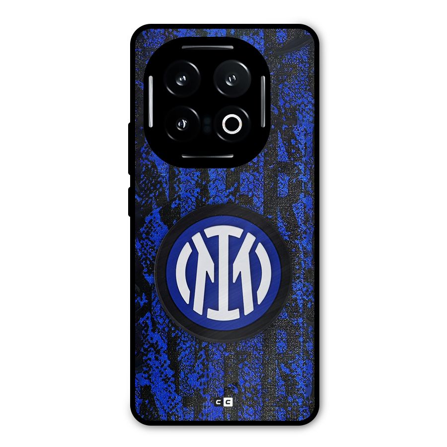 Inter Milan Texture Metal Back Case for iQOO 13