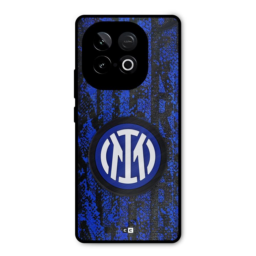 Inter Milan Texture Metal Back Case for iQOO Neo 10