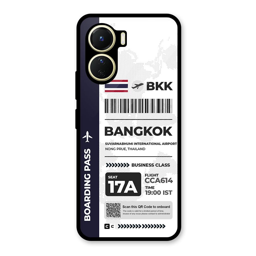 International Boarding Pass Bangkok Glass Back Case for Vivo Y56