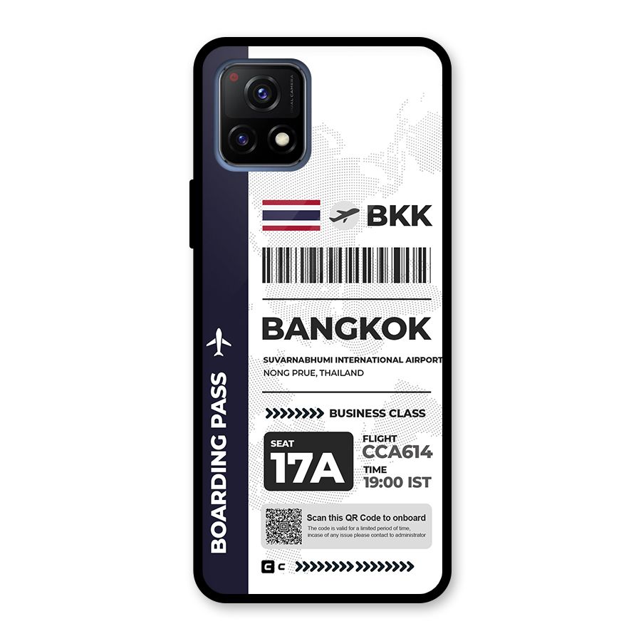 International Boarding Pass Bangkok Glass Back Case for Vivo Y72 5G