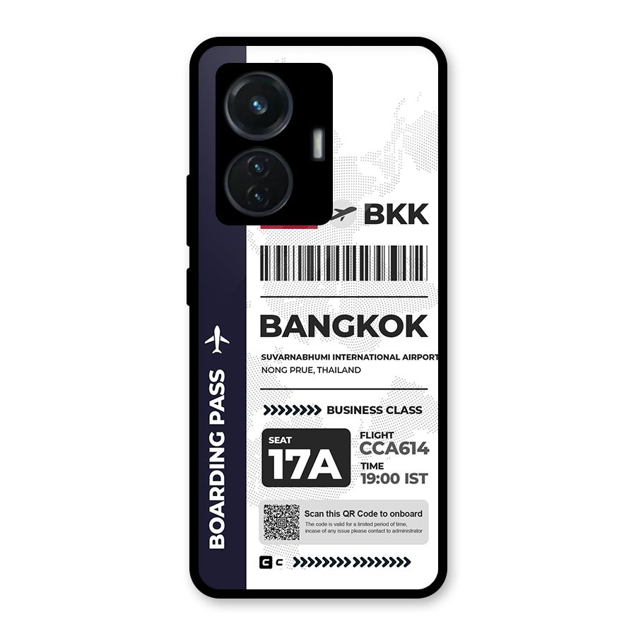 International Boarding Pass Bangkok Glass Back Case for iQOO Z6 44W