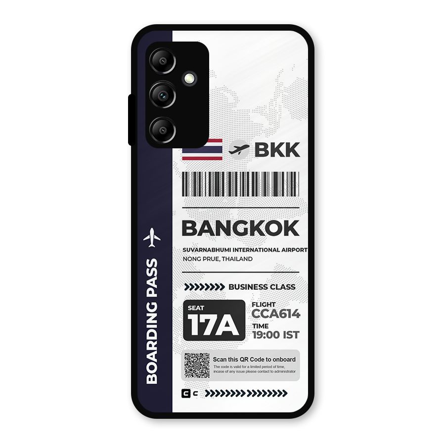 International Boarding Pass Bangkok Metal Back Case for Galaxy A14 5G