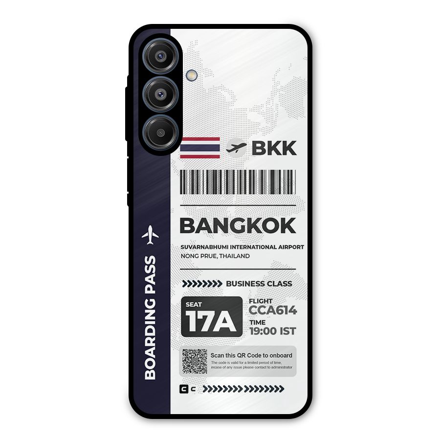 International Boarding Pass Bangkok Metal Back Case for Galaxy A16 5G