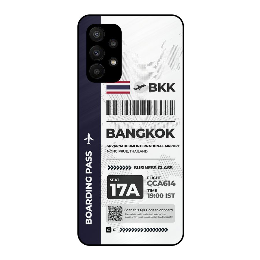 International Boarding Pass Bangkok Metal Back Case for Galaxy A23