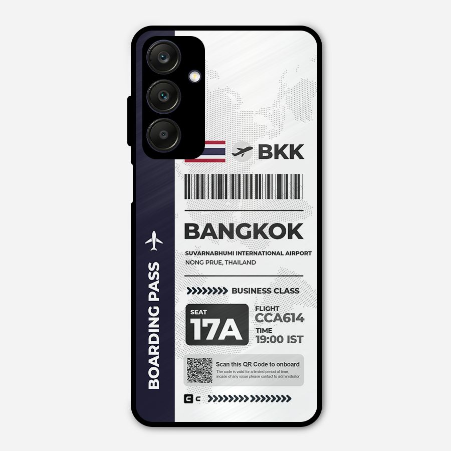 International Boarding Pass Bangkok Metal Back Case for Galaxy A25 5G