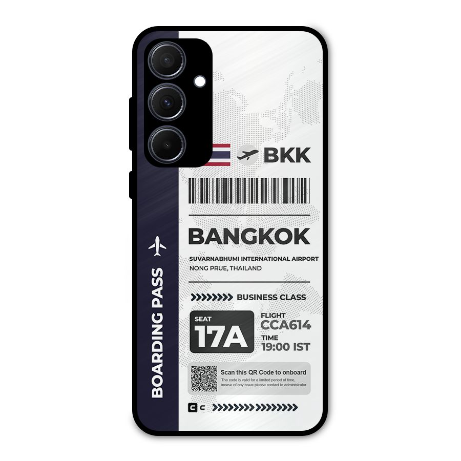 International Boarding Pass Bangkok Metal Back Case for Galaxy A35