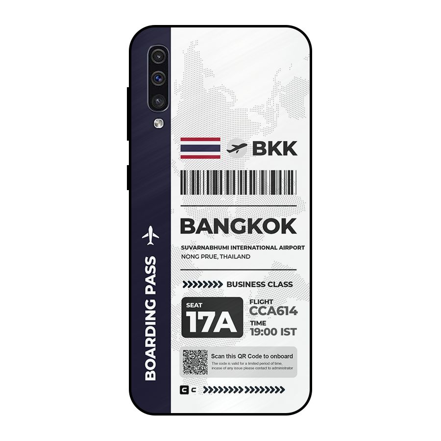 International Boarding Pass Bangkok Metal Back Case for Galaxy A50s