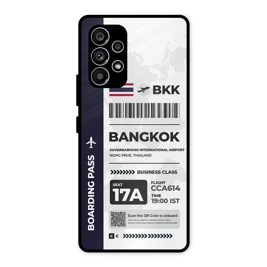 International Boarding Pass Bangkok Metal Back Case for Galaxy A53 5G