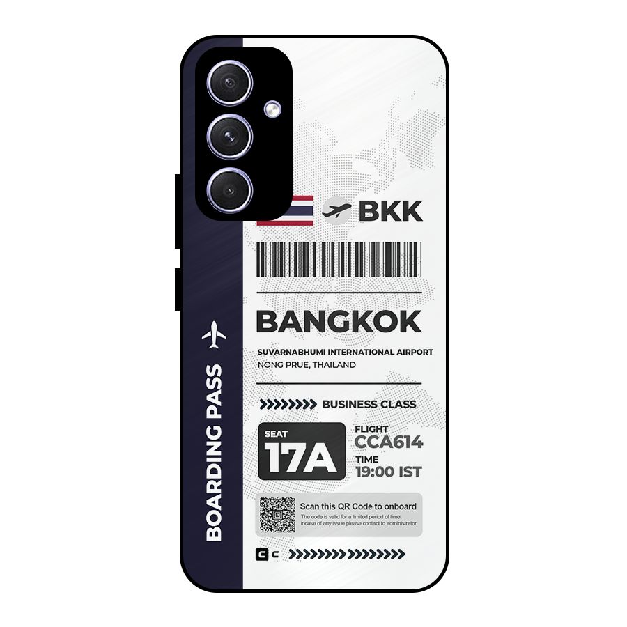 International Boarding Pass Bangkok Metal Back Case for Galaxy A54