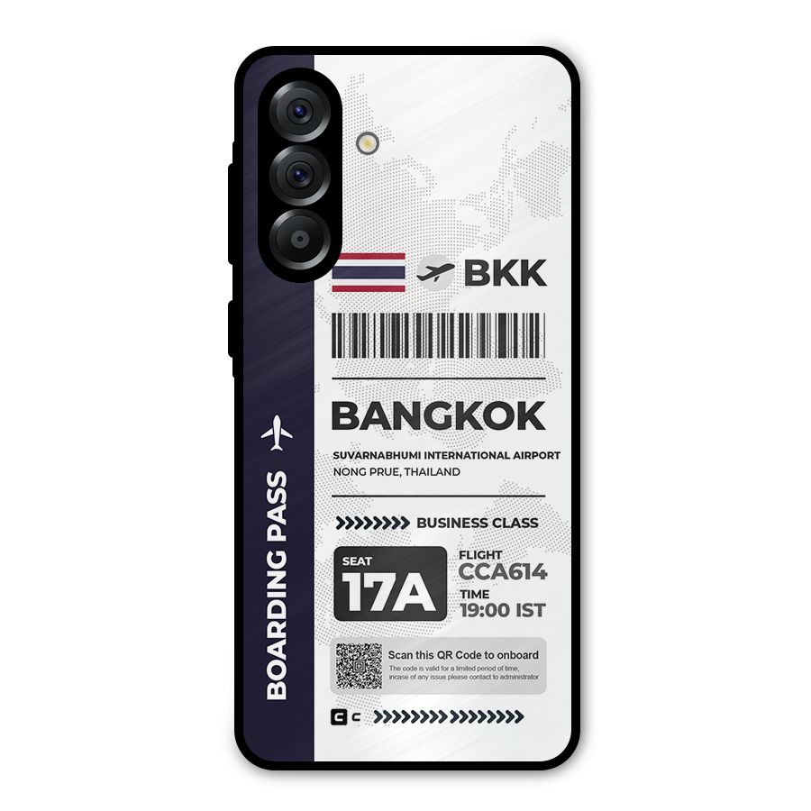 International Boarding Pass Bangkok Metal Back Case for Galaxy A56