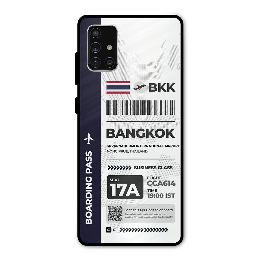 International Boarding Pass Bangkok Metal Back Case for Galaxy A71
