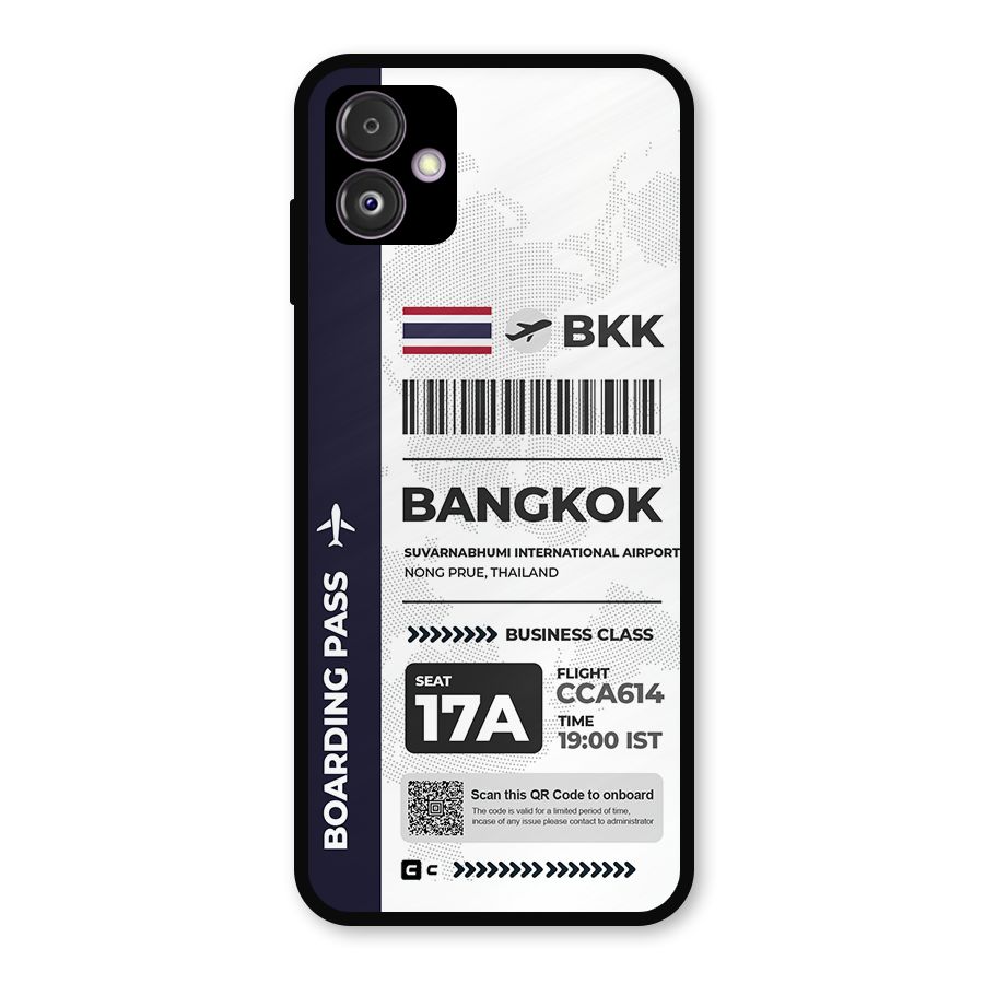 International Boarding Pass Bangkok Metal Back Case for Galaxy F14