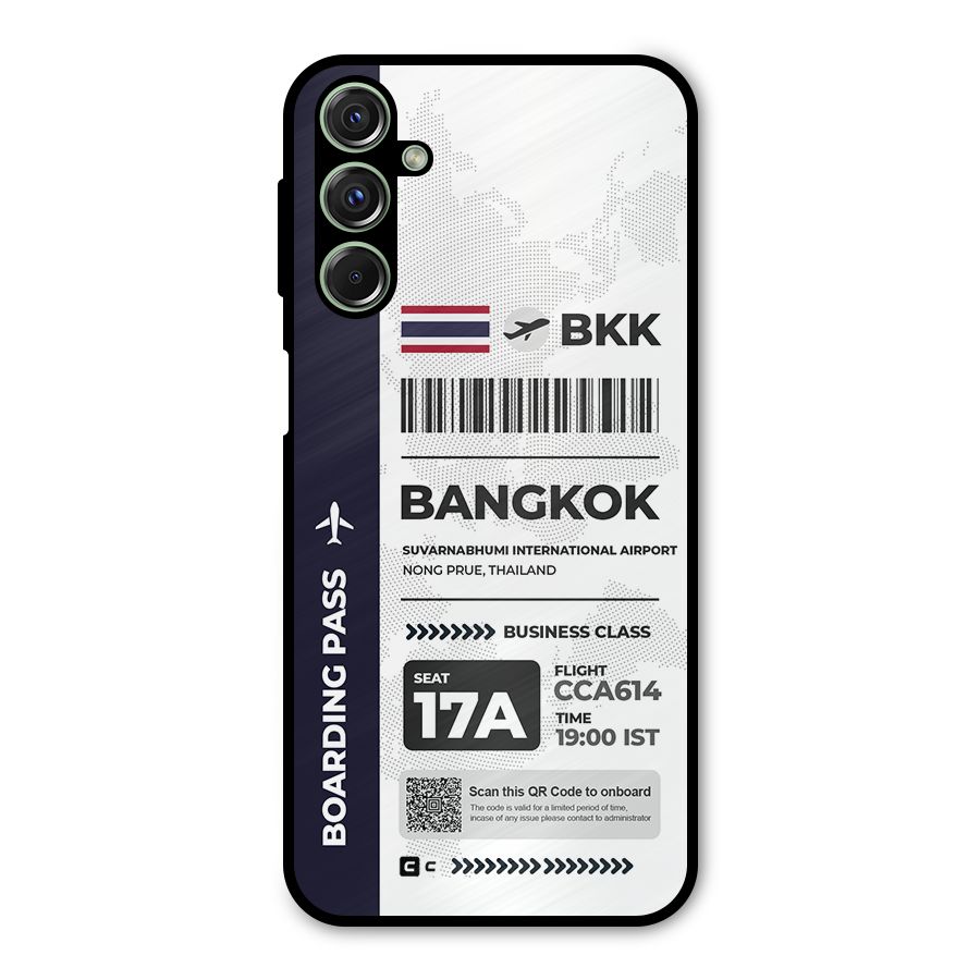 International Boarding Pass Bangkok Metal Back Case for Galaxy F34