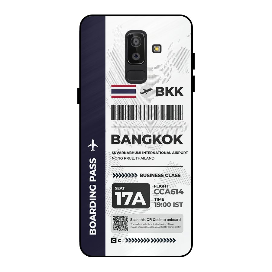 International Boarding Pass Bangkok Metal Back Case for Galaxy J8