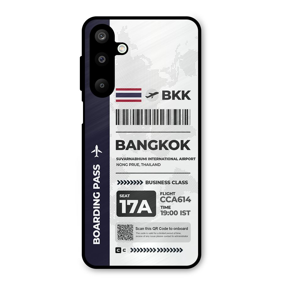 International Boarding Pass Bangkok Metal Back Case for Galaxy M16