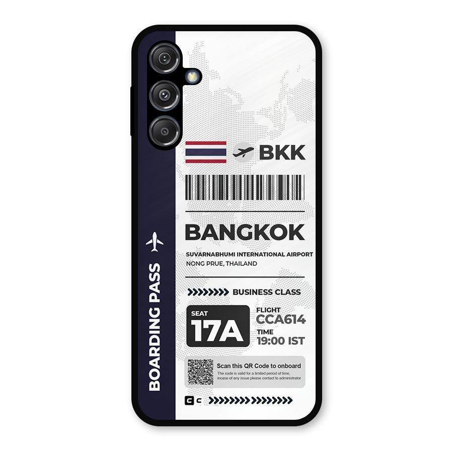 International Boarding Pass Bangkok Metal Back Case for Galaxy M34 5G