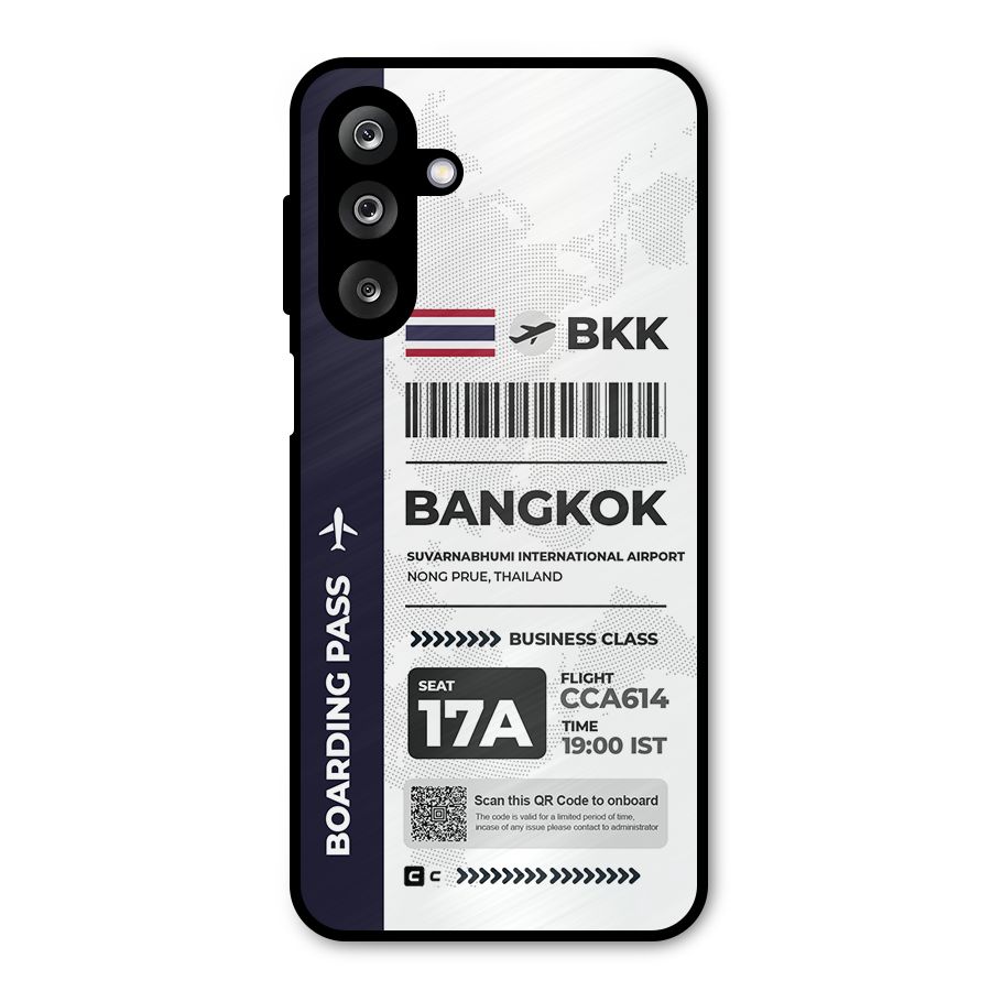 International Boarding Pass Bangkok Metal Back Case for Galaxy M36