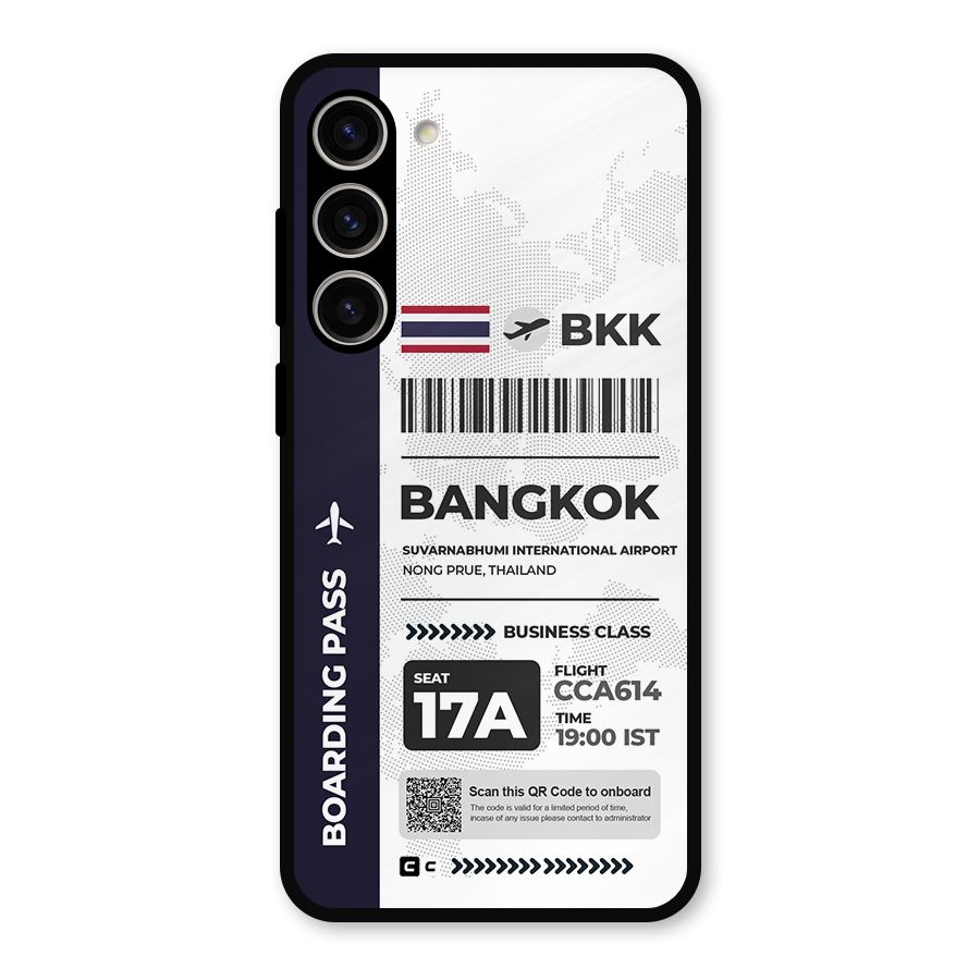 International Boarding Pass Bangkok Metal Back Case for Galaxy S23 Plus