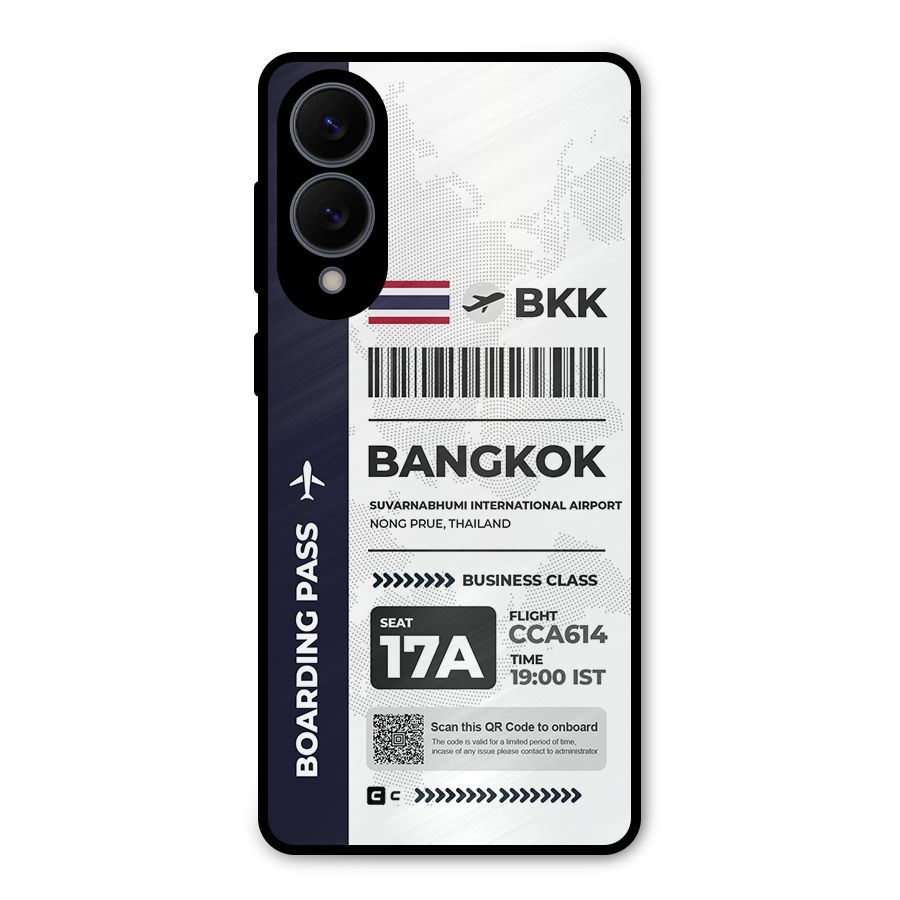International Boarding Pass Bangkok Metal Back Case for Galaxy S25 Edge