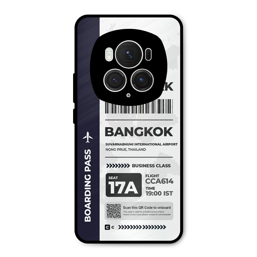 International Boarding Pass Bangkok Metal Back Case for Honor Magic6 Pro