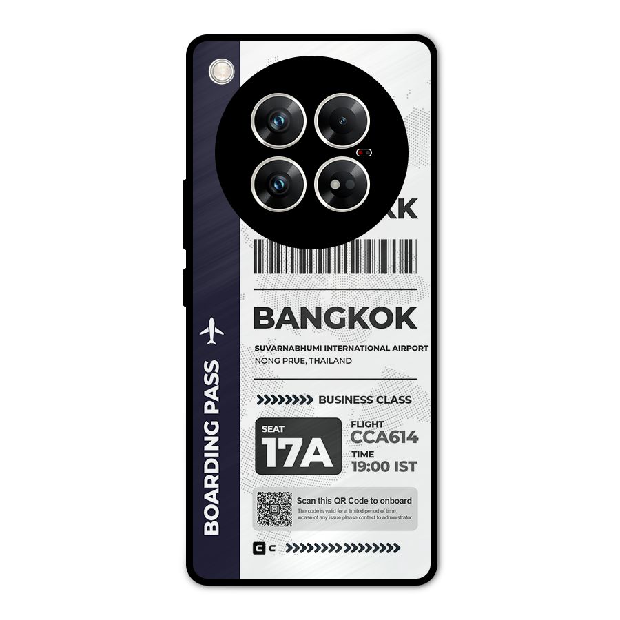 International Boarding Pass Bangkok Metal Back Case for Infinix Zero 40 5G