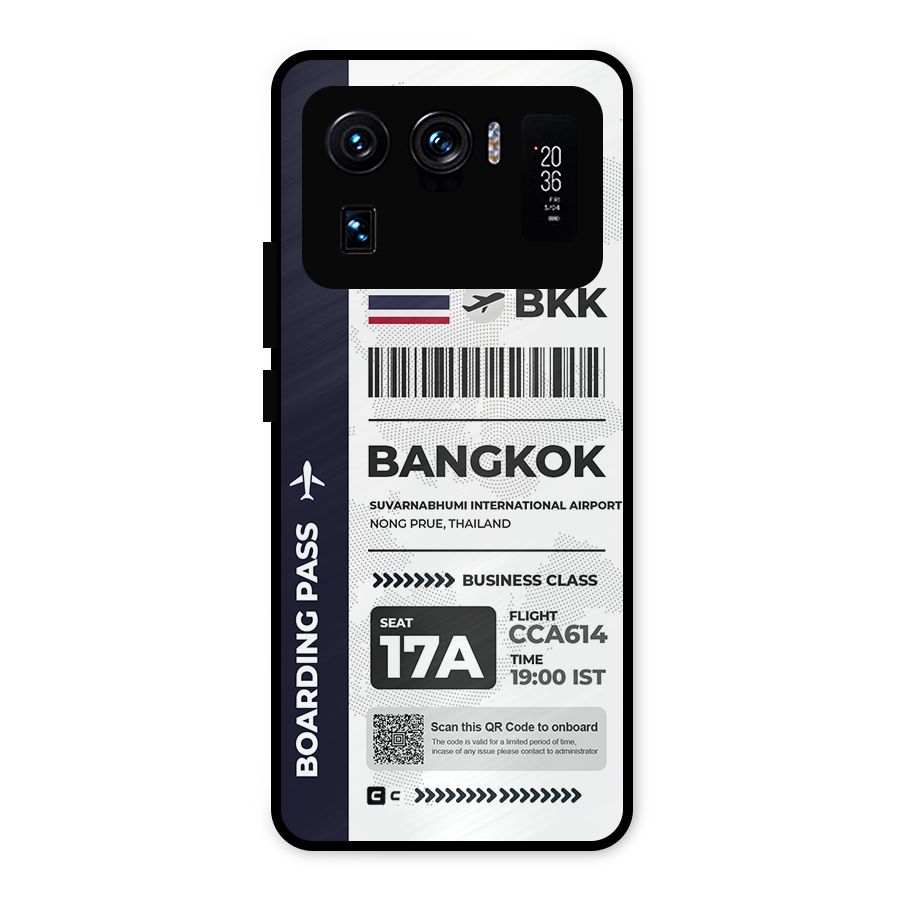 International Boarding Pass Bangkok Metal Back Case for Mi 11 Ultra