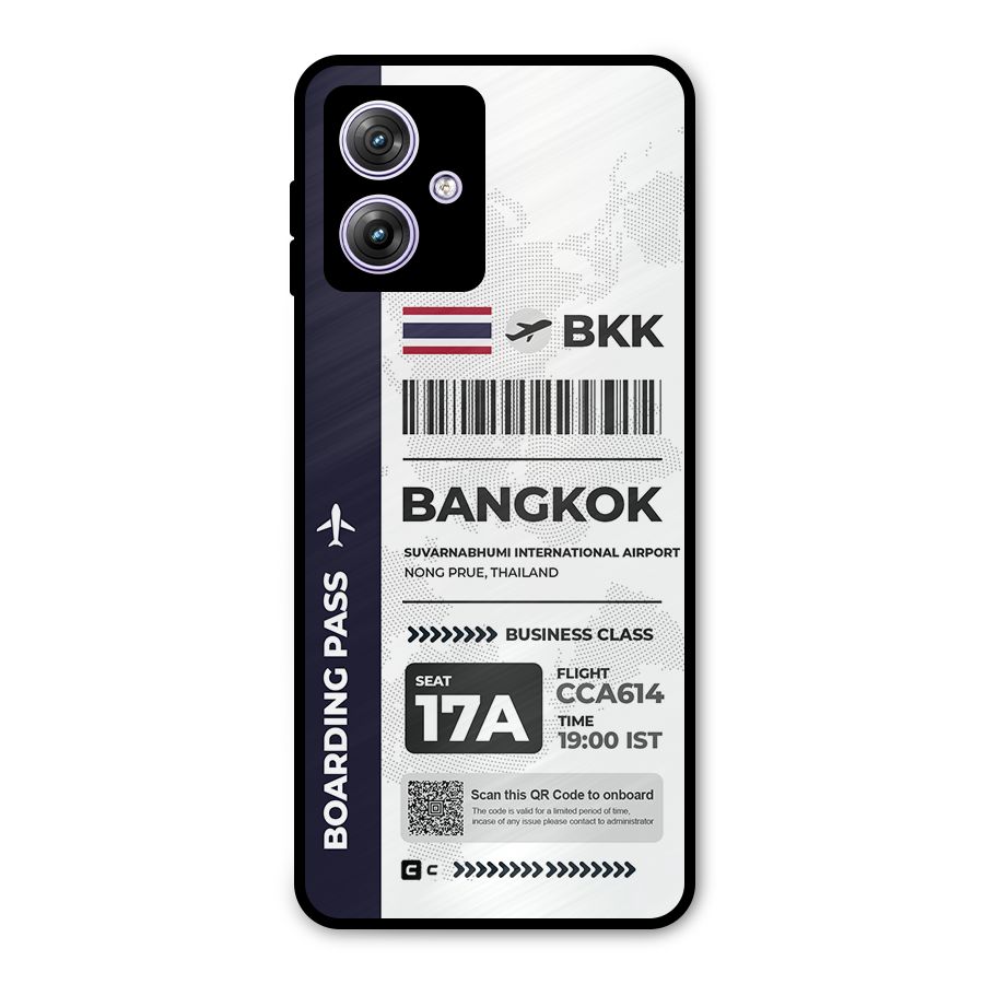 International Boarding Pass Bangkok Metal Back Case for Moto G64