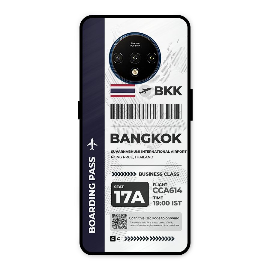 International Boarding Pass Bangkok Metal Back Case for OnePlus 7T