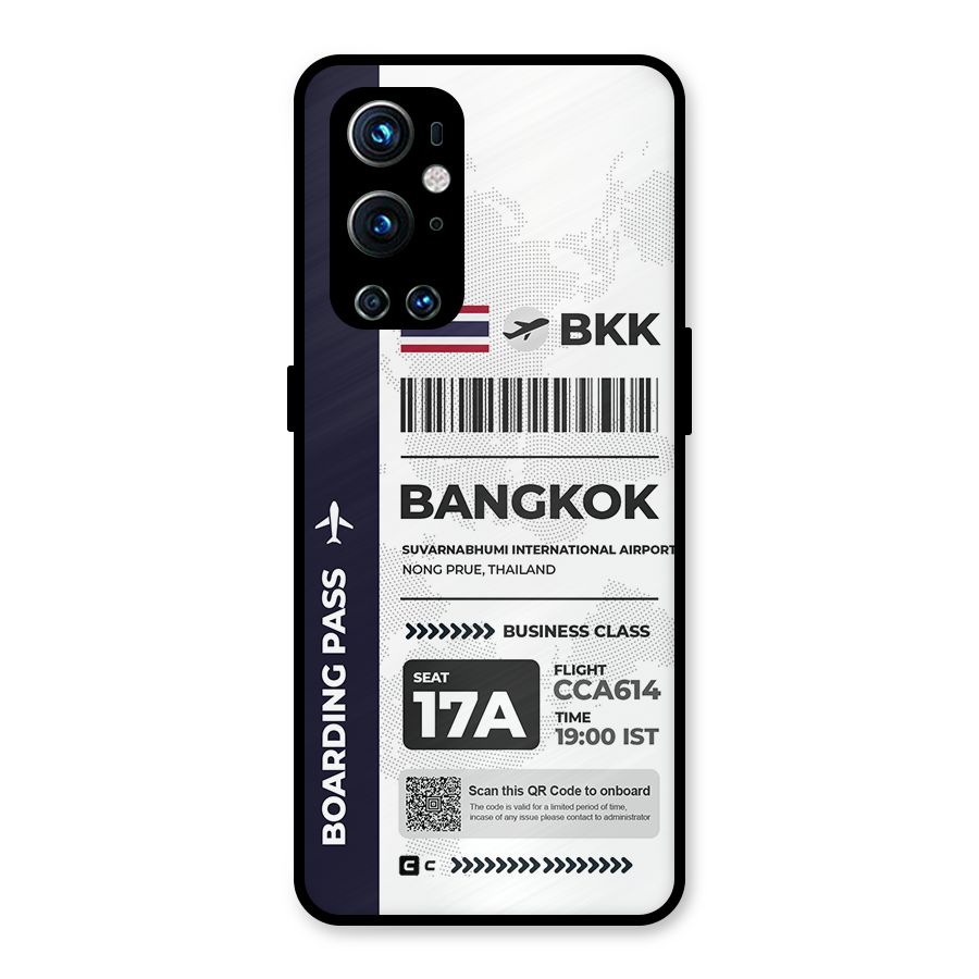 International Boarding Pass Bangkok Metal Back Case for OnePlus 9 Pro