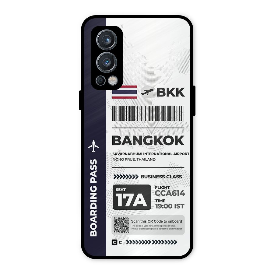 International Boarding Pass Bangkok Metal Back Case for OnePlus Nord 2 5G
