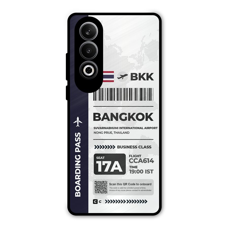 International Boarding Pass Bangkok Metal Back Case for OnePlus Nord CE4