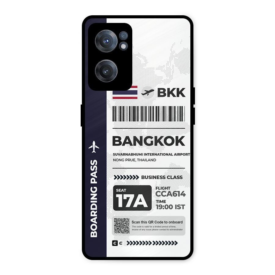 International Boarding Pass Bangkok Metal Back Case for OnePlus Nord CE 2 5G