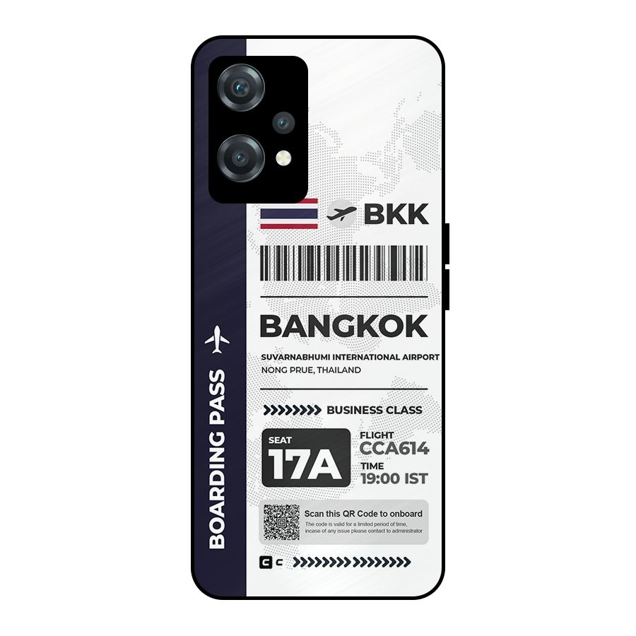 International Boarding Pass Bangkok Metal Back Case for OnePlus Nord CE 2 Lite 5G