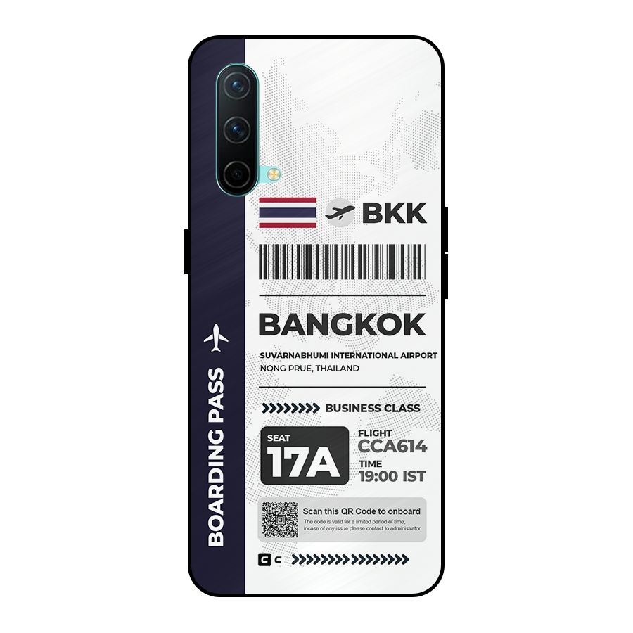 International Boarding Pass Bangkok Metal Back Case for OnePlus Nord CE 5G