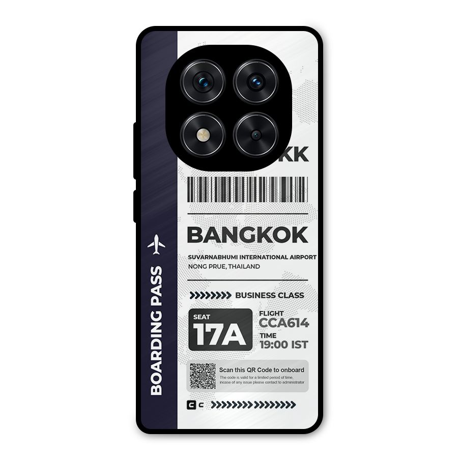 International Boarding Pass Bangkok Metal Back Case for Poco X7