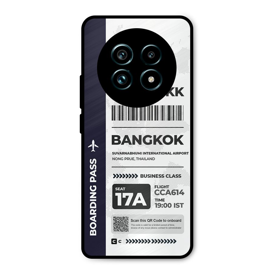International Boarding Pass Bangkok Metal Back Case for Realme 13 Pro Plus
