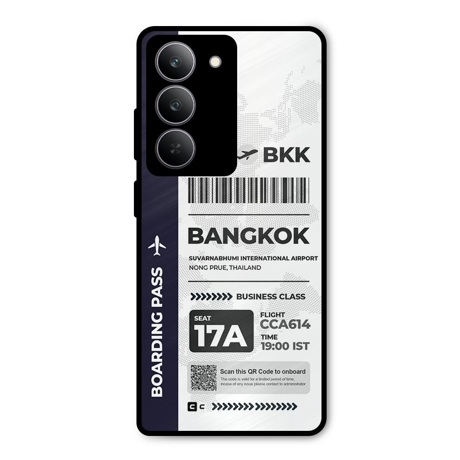 International Boarding Pass Bangkok Metal Back Case for Realme 14x