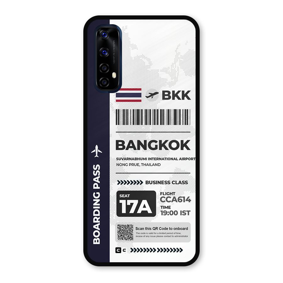 International Boarding Pass Bangkok Metal Back Case for Realme 7