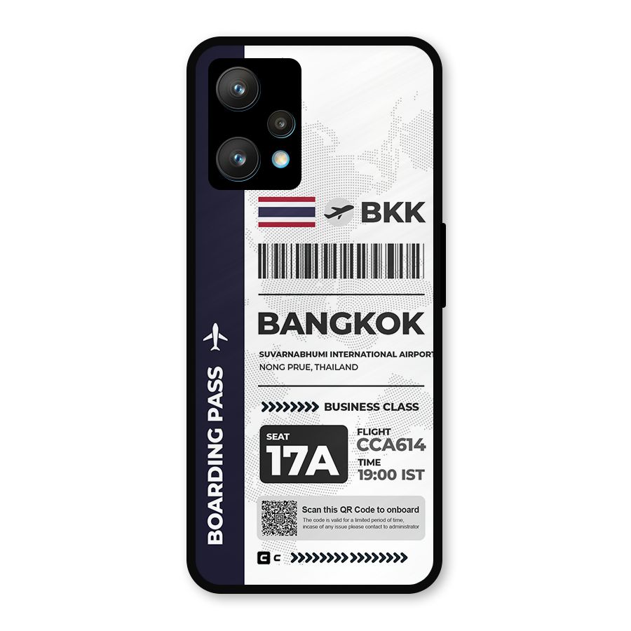 International Boarding Pass Bangkok Metal Back Case for Realme 9 Pro Plus 5G