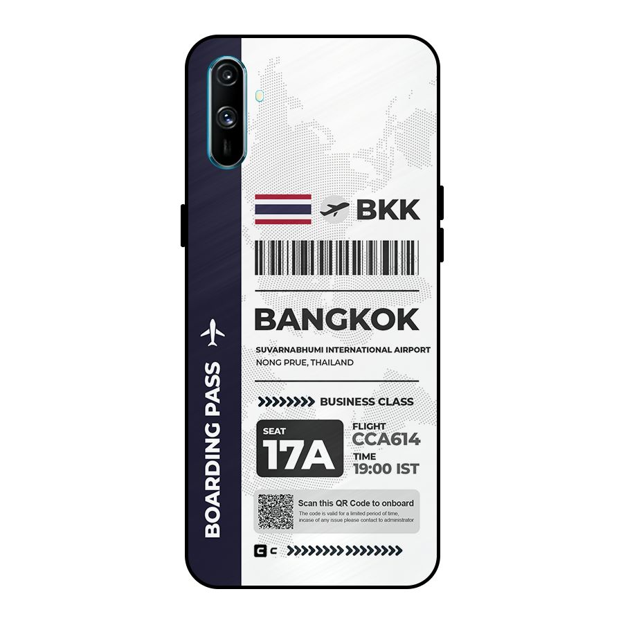 International Boarding Pass Bangkok Metal Back Case for Realme C3