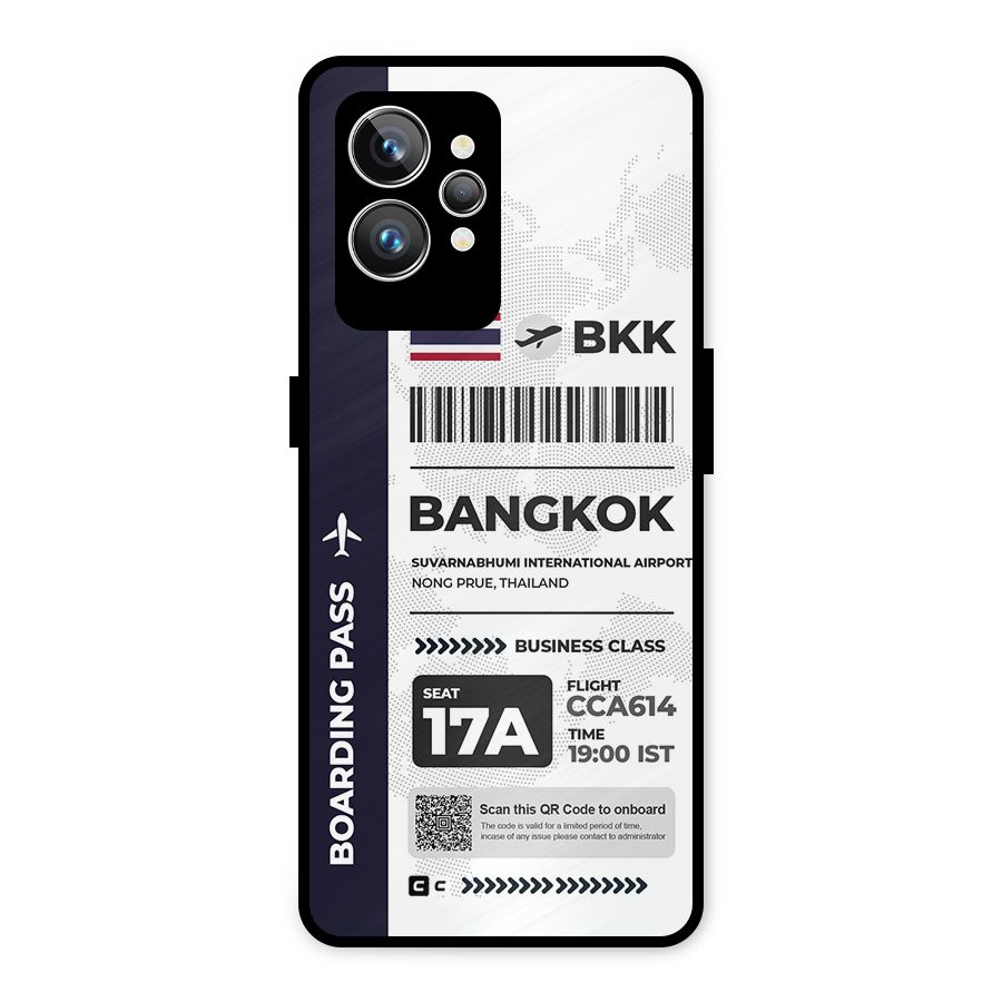 International Boarding Pass Bangkok Metal Back Case for Realme GT2 Pro