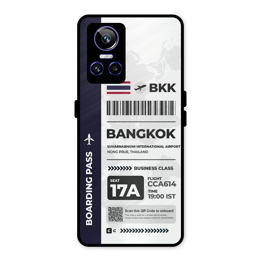 International Boarding Pass Bangkok Metal Back Case for Realme GT Neo 3