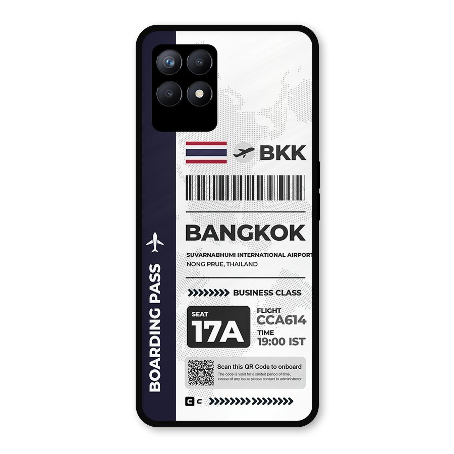 International Boarding Pass Bangkok Metal Back Case for Realme Narzo 50