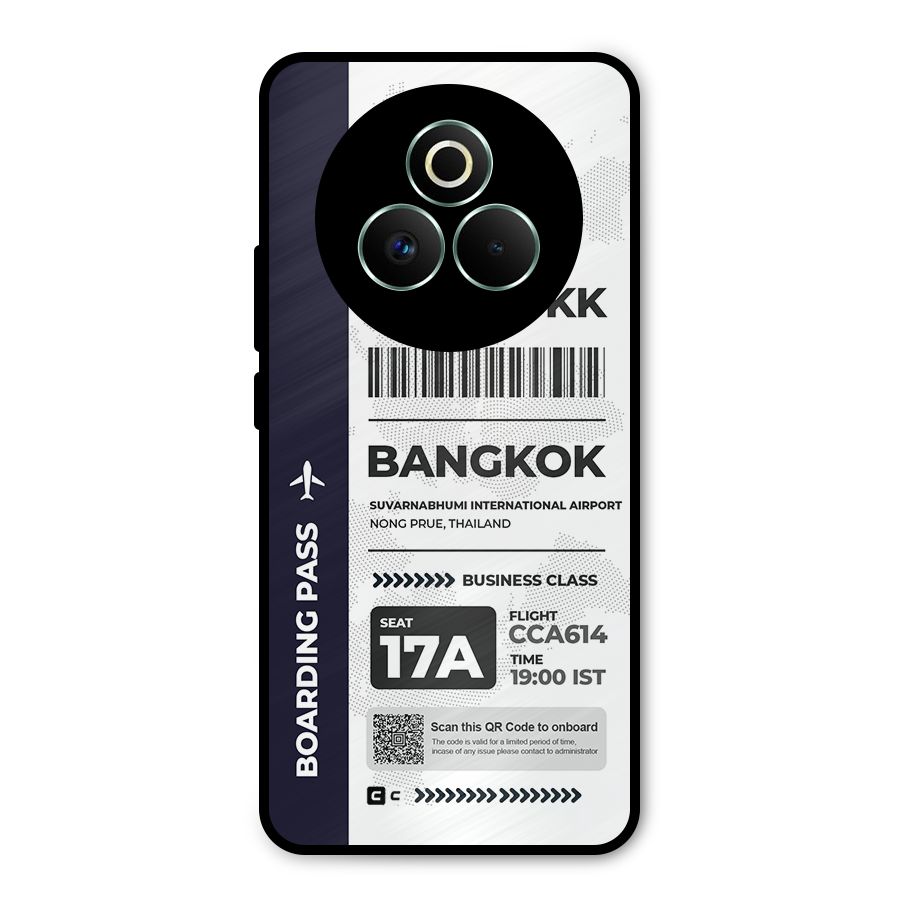 International Boarding Pass Bangkok Metal Back Case for Realme P3 Pro