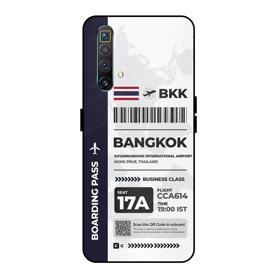 International Boarding Pass Bangkok Metal Back Case for Realme X3 SuperZoom