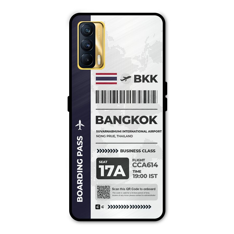 International Boarding Pass Bangkok Metal Back Case for Realme X7