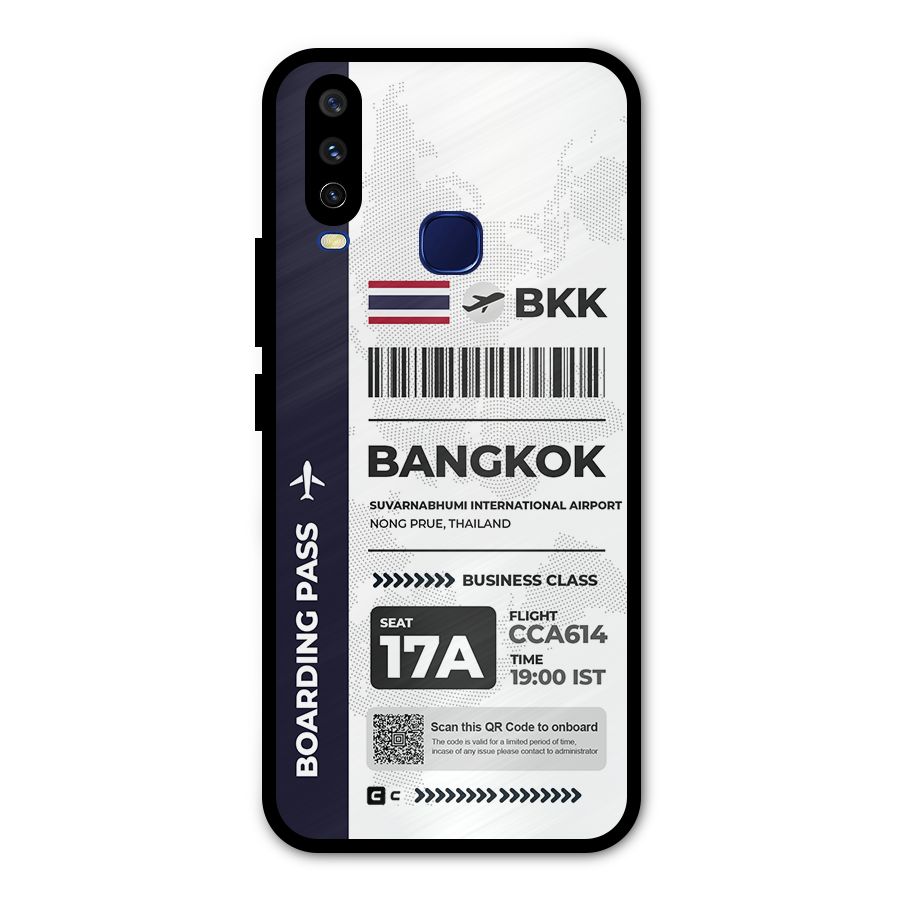 International Boarding Pass Bangkok Metal Back Case for Vivo Y15